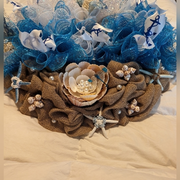 NAUTICAL Beach Theme Handmade Wreath - Picture 5 of 13